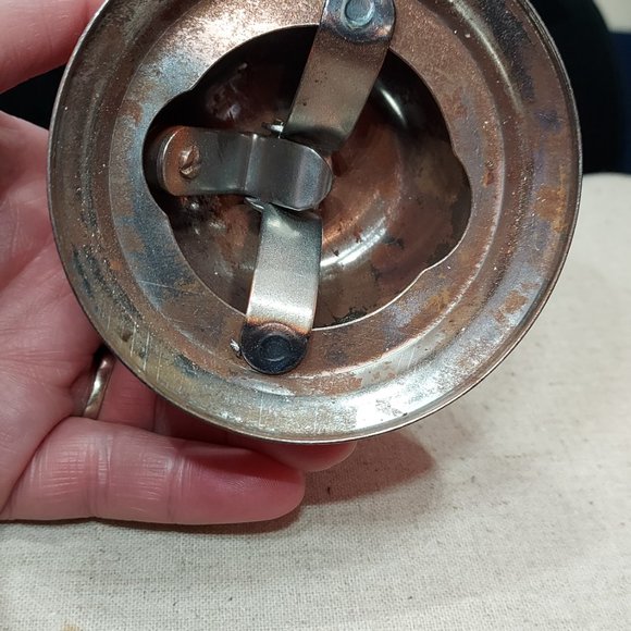 Vintage 1960s or 70s Orange Metal Hotel/Desk Front Counter Bell - Picture 5 of 5